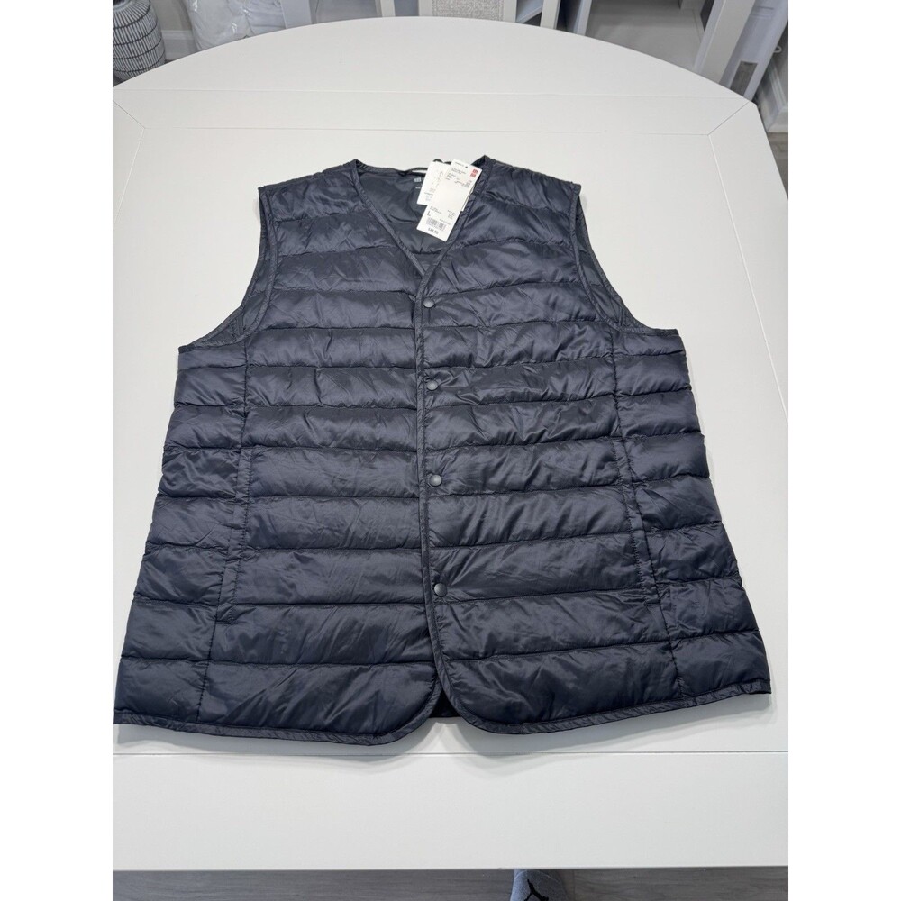 Uniqlo Ultra Light Down Black Packable Puffer Vest | Minimalist Gorpcore Large